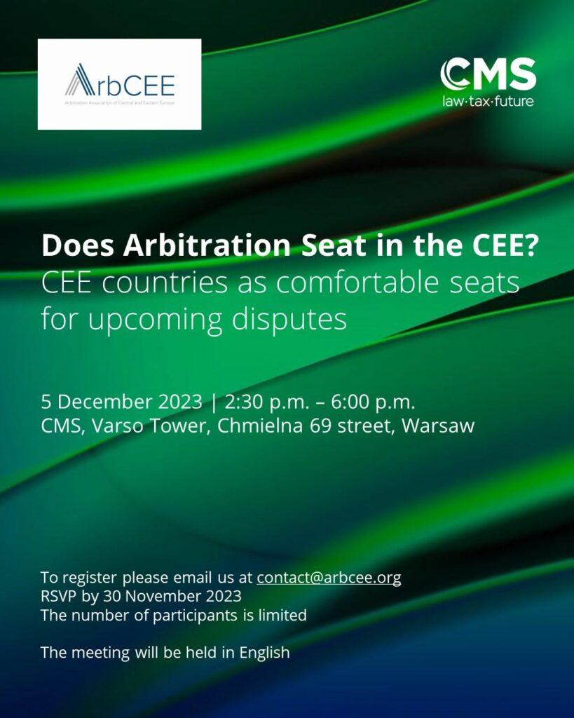 Does Arbitration Seat in the CEE_Invitation