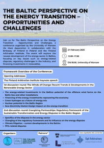 Konferencja The Baltic Perspective on the Energy Transition Opportunities and Challenges